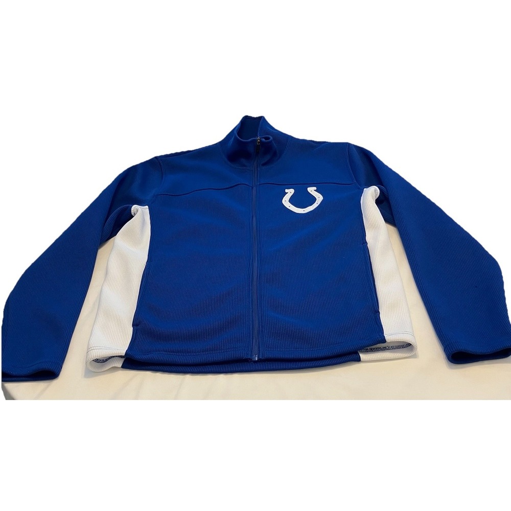 NFL Indianapolis Colts Full Zip Jacket All Sewn Large